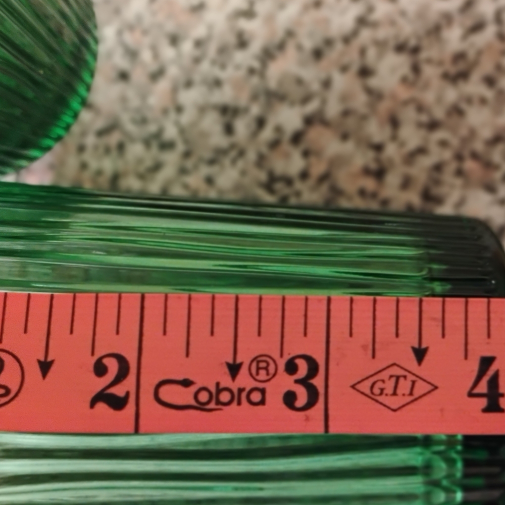 Vintage Libbey Green Ribbed Cactus Glasses Set - Picture 4 of 4